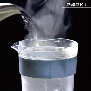 可橫放耐熱冷水壺 | 1.1L | 藍色 | TAKEYA | 日本製 | TY-140594